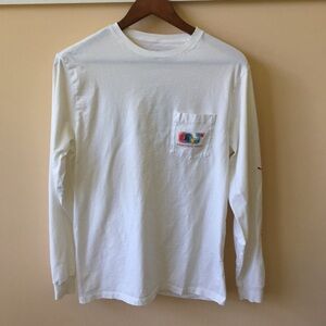 Vineyard Vines Men's White Long Sleeve Shirt